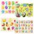 GRINNNIE Wooden Peg Puzzle for Toddlers 3 4 5 Years Old, 4 PCS Montessori Educational Learning Puzzles Set-Numbers, Letters, Animals and Fruits, Great Preschool Gifts for Girls and Boys