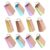 GRIRIW 12pcs Portable Colored Vocabulary Flash Cards with Metal Ring, Lightweight Study Index Cards for Classroom and Revision, for Students and Learners