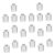 GRIRIW Metal Shelf Clips with Polished Edges 30pcs for Cabinets and Filing Cabinets , Iron Shelf Holder Pins Pressfit Design for Easy Installation , Modular Multilayer Storage , for