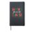 Groovy Christmas Lights Santa’s Favorite Teacher Hardcover Journal, Black