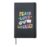 Groovy PEACE LOVE LITERACY Rocks Reading Squad Teacher Kids Hardcover Journal, Black