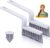 Grout Cleaner Brush V Shape, Stiff Grout Cleaning Brushes for Tile Floor, Handheld Grout Scrub Brush Set for Shower, Bathroom, Kitchen, Household Use,1 Pcs(Grout Brush Cleaning)