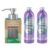 Grove Co. Lavender Blossom & Thyme Foaming Hand Soap Kit – Two 12oz Liquid Refills and One Reusable Glass Dispenser, 3-Piece Set