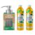 Grove Co. Lemon & Eucalyptus Foaming Hand Soap Kit – Two 12oz Liquid Refills and One Reusable Glass Dispenser, 3-Piece Set