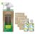 Grove Co. Tub & Tile Cleaner Kit – Six 1oz Lemon & Eucalyptus Concentrates with Glass Spray Bottle, 7-Piece Set