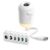 Growbyways Light, Plug-and-Play Hd Star Projector with Interchangeable Films, Flexible Gooseneck and Dimmable Touch Control for Bedroom, Dorm, Gaming Room，White：6 Slides