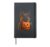 GSD Halloween Dog Lover Jack O Lantern Face Pumpkin Hardcover Journal, Black