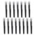 GSHLLO 15 Pcs 0.5 mm Small Pocket Size Gel Pens Mini Writing Ballpoint Pens Short Black Ink Pens Compact Ball Point Pens Fine Point Note Taking Pens Office Supplies with Cap for Badge Reels