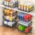 Gsiekare 3-Tier Rolling Pantry Organizer and Storage Cart with Wheels