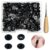 GTAAOY 120 Sets Plastic Snap Buttons, No Sew Buttons