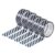 Gtziqa 5 Rolls Black Stripe Washi Tape Set, 15 mm Wide Decorative Black Washi Tape Adhesive Masking Tapes Black White Strip for DIY Arts Crafts, Journals, Planners, Scrapbook, Gift Box Wrapping