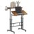 Guarnol Mobile Standing Desk with Cup Holder, Standing & Seating 2 Modes