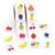Gueevin 1000 Pcs Fruit of the Spirit Scented Sticker Roll Fruit Religious Stickers Back to School Motivational Training Stickers Bible Christian Decor for Kids Teacher Reward Class, 10 Styles 2 Rolls