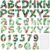 Gueevin 216 Pcs Bulletin Board Letters for Classroom 4″ Numbers Alphabet Poster Board Cutouts Letters Punctuation with Adhesive Dots for Bulletin Display School Decoration(Hawaii)
