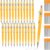Gueevin 24 Pcs Yellow Mechanical Pencil 0.9mm Metal Penpoint Mechanical Pencil Retractable Automatic Drafting Pencils Refills for Back to School Supplies Writing Drawing Signature