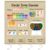 Gueevin 253 Pcs Circle Time Learning Center Classroom Pocket Chart Set, Educational Pocket Chart Teaching Materials Calendar Weather Counting Letter Color Shape for Back to School Supplies(Burlap)