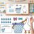 Gueevin Magnetic Classroom Management Tool & Behavior Management System—Goose Reward Chart Set with Goal Card, Water Drops, Bows & Dry Erase Markers for Back to School Incentive Behavior Training