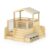 Guidecraft Cozy Corner Reading Loft for Toddlers: Solid Birch Wood Classroom Reading Corner with Canopy, Carpet, Cushion, Bookshelves & Cubby Storage Bins for Kids & Preschoolers Ages 18 Months and up