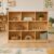 GUIDEWILL Montessori 8-Cubby Storage Shelf, Wooden Open Organizer Cabinet for Kids, Books, Toys & Learning Materials, Preschool Classroom Daycare Furniture