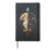Guitar Mountains Lake Moon Nature Guitarist Gift Hardcover Journal, Black