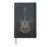 Guitar Skeleton Heartbeat Strings Guitarist Lover Gift Hardcover Journal, Black