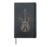 Guitar Skeleton Heartbeat Strings Guitarist Lover Gift Hardcover Journal, Black