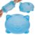 Gummy Kitty & Sugar Ball Designs, Anxiety Relief & Focus Toy, Maltose Filled Squeeze Cat Toys for Sensory Play, Sensory Fidget Toys for Adults, Kids, Slow Rising Squishy Stress Ball ( Blue)