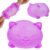 Gummy Kitty & Sugar Ball Designs, Anxiety Relief & Focus Toy, Maltose Filled Squeeze Cat Toys for Sensory Play, Sensory Fidget Toys for Adults, Kids, Slow Rising Squishy Stress Ball (Purple )