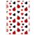 GuoChe Notebook Journals 1 Pack Cute Red Ladybugs Heart Seamless Pattern Sweet Love Bug Design for Valentine’s Day Whimsical