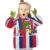 GuoChe Waterproof Kids Art Smock Toddlers Painting Apron with 2 pockets for Age 4-6 Kids Art Smock Toddlers Painting Apron Long