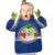 GuoChe Waterproof Kids Art Smock Toddlers Painting Apron with 2 pockets for Age 2-4 Kids Art Smock Toddlers Painting Apron Long