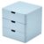 GUODDM Drawer-style Desktop Storage Box,Plastic File Organizer，WIth Anti-detachment Buckle Holder, For Desks/Documents/Cosmetics/Entryway/Office Desk Shelves
