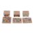 Guohetuk 3 Pieces Mini Toy Dollhouse Letter Numbers Block Model Realistic Miniature Animals Decor Pretend Play Accessory Suitable for Gift, with Storage Box