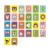 Guohetuk Educational Animal Flash Cards Preschool Alphabet Cards Eye Hole Cutout Paper Material Learning Activities Suitable for Classroom Home Study