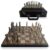 Guruji Divinity Collectible Metal Brass Chess Set Tribal Warli Art in Leather Storage Box. (12 X 12 in)