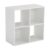 GUTGNK 4 Cube Storage Organizer, White Multi-Functional Open Shelf Unit for Home Bedroom Living Room Office