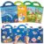 GUYUCOM Reusable Sticker Book for Children from 2 3 4 Years, Set of 4 Jelly Sticker Albums Waterproof & Portable, Toy Girls & Boys, Sticker Book Children’s Birthday Gift Easter
