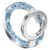GVIEWIN Bundle – Compatible with iPhone 15 Floral Case (Hibiscus) + Magnetic Phone Ring Holder (Glitter/Blue)
