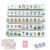 Gvnekmti Purple Acrylic Engraved American Mahjong Set 160 Tiles 1.2 Inch (Green Mahjong Tiles)