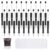 Gweichunon 60 Piece Beadable Pens Bulk Set, Beaded Pens DIY with 20 Ballpoint Pen Sets and 40 Refills & Bags, Office Supplies for Office Art Crafts Journaling Party Favors Project Accessories Black