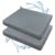 Gwremzlox Shower Cushion, 2-Pack Bath Seat Cushions, Quick Drying and Easy to Clean, Made of Comfortable 4D Air Fiber Material, Portable and Removable, Suitable for Shower Chairs, Bathtubs and Pools