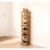 GXDDZM Vertical Shoe Rack – A high and Narrow Shoe Storage Unit for Small Spaces, Featuring 9 Layers of Bamboo Shelves, Suitable for Entrance, Closet, Corner, and Foyer.