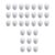 Gxdqxxd Polystyrene Eggs for Craft Projects Blank Foam Eggs for Easter and Halloween Activities, 30pcs 8cm