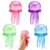 GZFGUZ Jellyfish Squishy Toy, Jellyfish Design Squeeze Stress Ball, Sensory Toys for Anxiety and Stress Relief, Summer Party Gifts & Birthday Gift(4 Colors)
