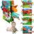 GZYFUVALW Baby Books 0-6 Months Infant Toys Sensory Toys with Tails, Stroller Soft Toys for Infant Baby 0-18 Months (Farm Animals)