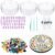 GZZHPFY 9 piece Stepping Stone kit Includes Round Cement molds, Mosaic Tiles and Carving Tools, DIY Garden Stepping Stone kit for Kids, Home, Outdoor Walkway Pavement Decoration, (3 Sizes)