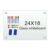 H-Qprobd White Board 24”x18“ Magnet Dry Erase Boards Frameless Magnetic Glass Whiteboard for Wall, Wall Mounted Whiteboard Includes 12 Magnets, 8 Markers and 2 Erasers