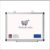 Habercrafts Large Magnetic Whiteboard 60 x 90cm Dry Erase White Board with 3 Colour Pens Eraser Tray Silver Aluminium Frame Hangable Dry Wipe Writing Board for Office, Home & School (60cm x 90cm)