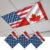 Habtucy Red Blue American Flag Magnetic Fluorescent Light Covers for Ceiling Lights 2×4 Ft, Modern Maple Leaf Office Classroom Kitchen Drop Ceiling Light Covers Lighting Filters Shade Panel 3 Packs