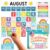 Hadley Designs Classroom Calendar Set Bulletin Board Decorations – Colorful School Calendar for Classroom Decor, Kindergarten Preschool Elementary Teacher Must Haves, Homeschool & Daycare Essentials